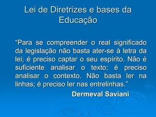 Lei De Diretrizes E Bases Da Educação: O Que Você Precisa Saber - Cenapet